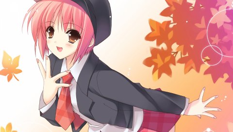 Suzuhira hiro, seifuku, девушка, юбка, галстук
