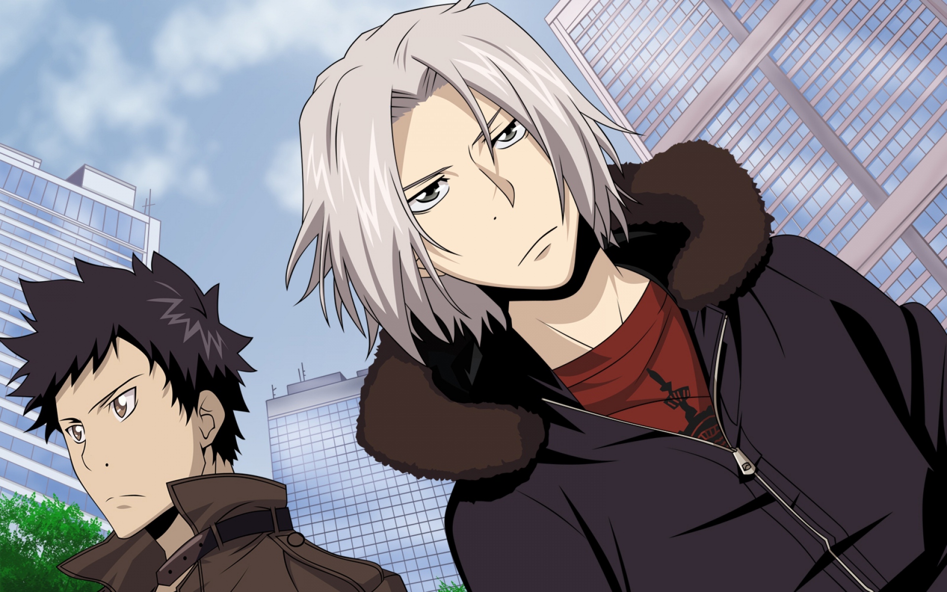 Картинки Katekyou hitman reborn, gokudera hayato, yamamoto takeshi, ребята, фото и обои на рабочий стол