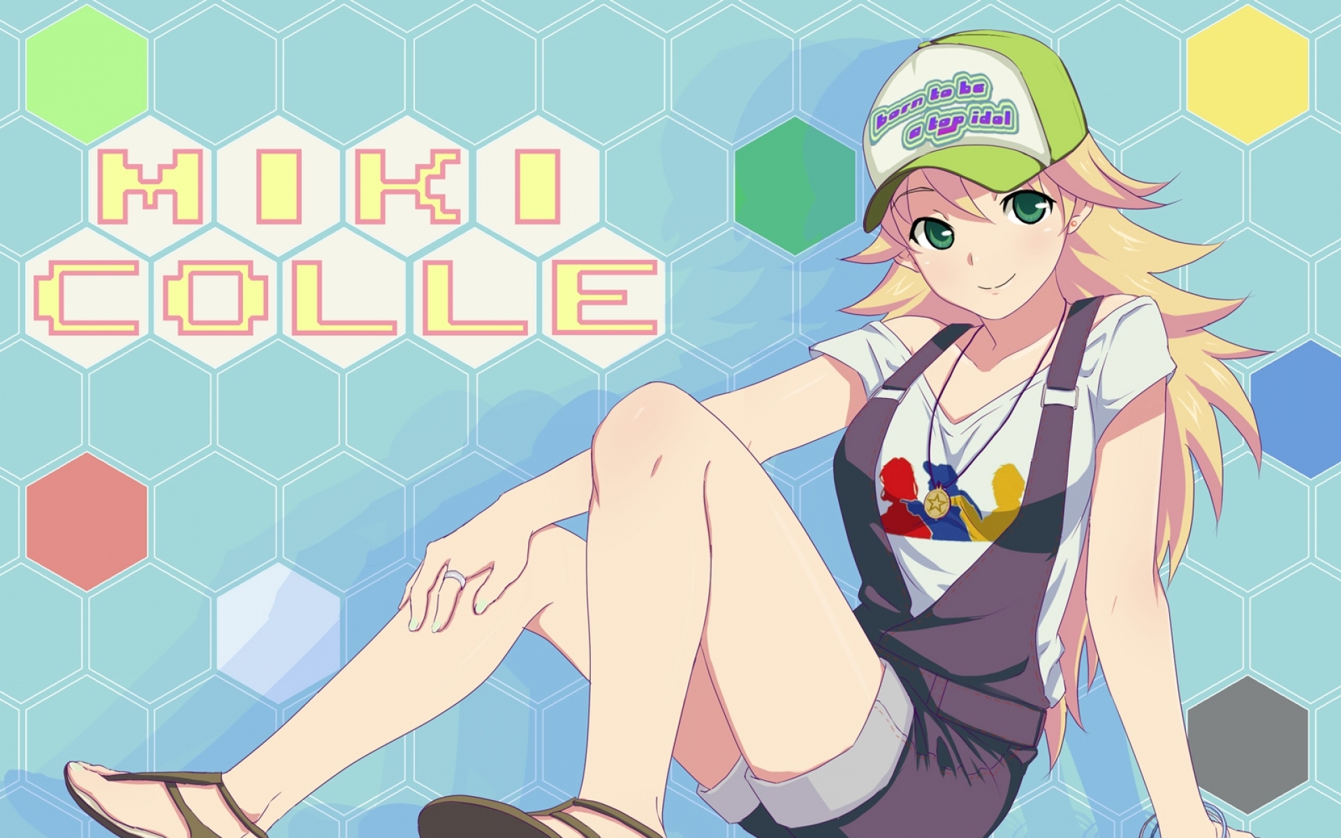Картинки Идолмейстер, hoshii miki, девушка, шляпа, улыбка фото и обои на рабочий стол