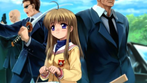 Moonknives, clannad, miyazawa yukine, девушка, безопасность