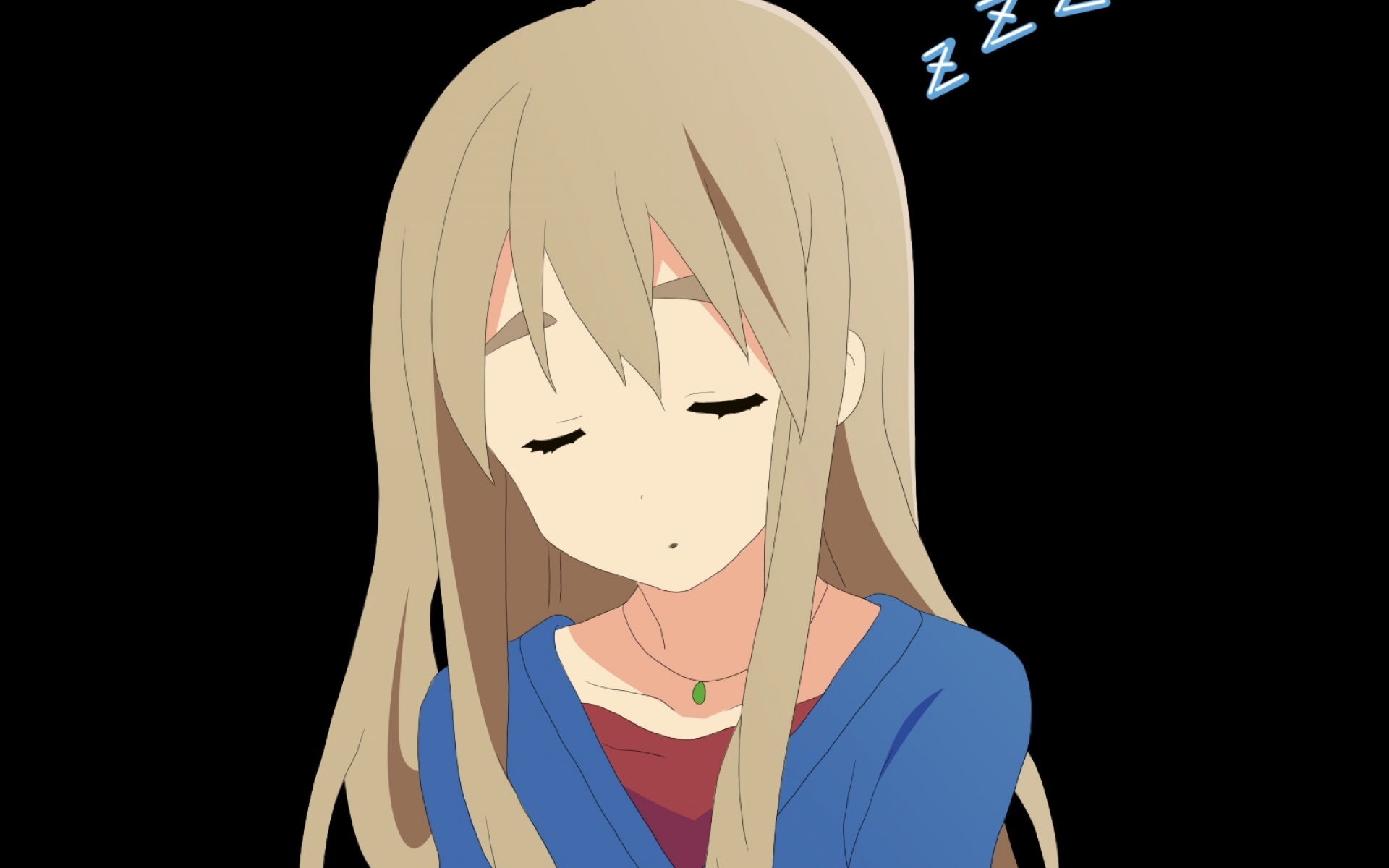Картинки K-on, kotobuki tsumugi, девушка, блондин, сон фото и обои на рабочий стол