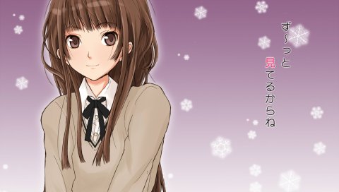 Takayama kisai, amagami, kamizaki risa, девушка, брюнетка, улыбка