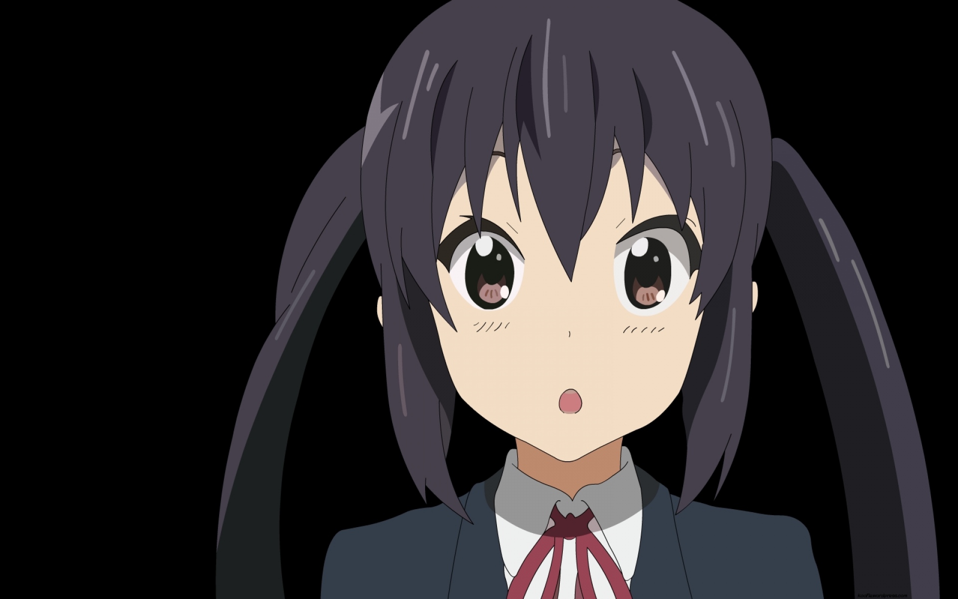 Картинки K-on, nakano azusa, девушка, брюнетка, взгляд фото и обои на рабочий стол