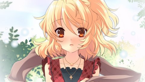 Itou noiji, летящее сердце, sumeragi amane, девушка, блондин,