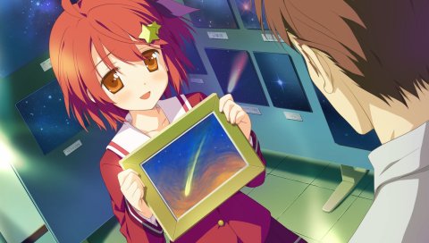 Shida kazuhiro, hoshizora no memoria, minahoshi asuho, девушка, улыбка, фотография