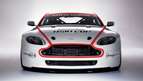 Aston martin, v8, vantage, белый, вид спереди, стиль, автомобиль