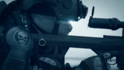 Вызов долга современной войны 3, солдат, автоматический, шлем, взгляд