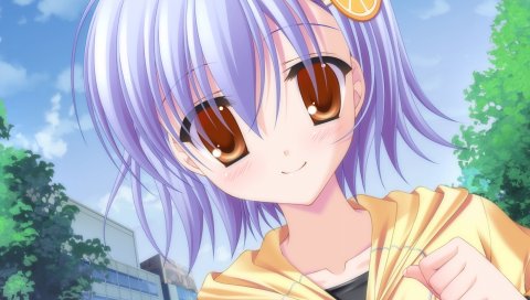 Холст 3, роза valentine, nagahashi ryou, девушка, улыбка,