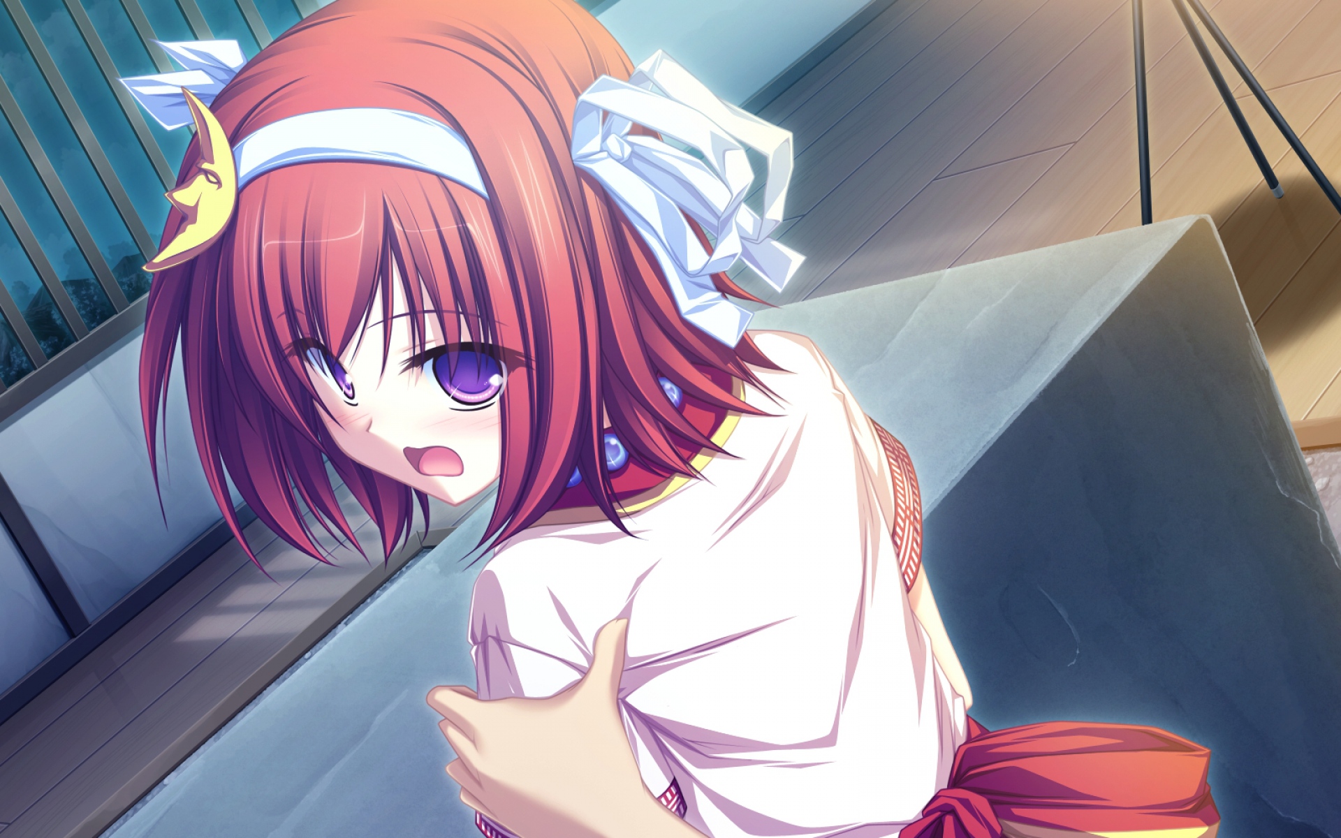 Картинки Tenmaso, suzukaze no melt, tsubaki nazuna, девушка, рука, боль фото и обои на рабочий стол