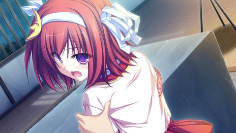 Tenmaso, suzukaze no melt, tsubaki nazuna, девушка, рука, боль