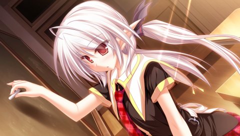 Tenmaso, suzukaze no melt, suzu, девушка, эльф, доска, мел