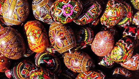 Паша, яйца, партии, узоры, праздник, крупный план
