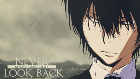 Katekyou hitman reborn, hibari kyouya, мальчик, брюнетка, галстук, крупный план