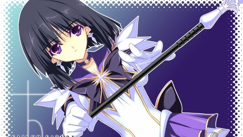 Bishoujo senshi sailor moon, tomoe hotaru, матрос сатурн, девушка, оружие, перчатки, взгляд