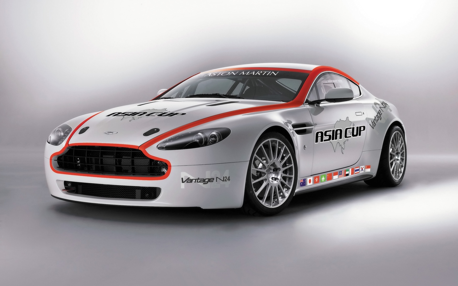 Картинки Aston martin, v8, vantage, 2008, белый, вид спереди, стиль, спорт фото и обои на рабочий стол