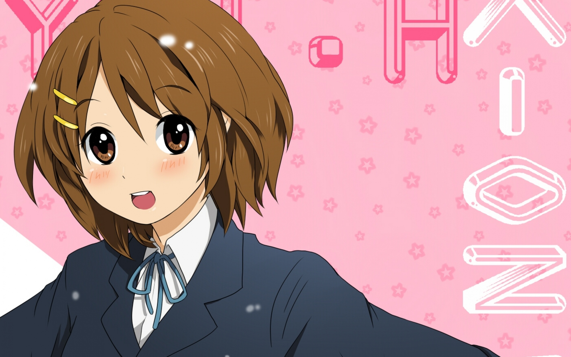 Картинки K-on, hirasawa yui, девушка, булавка, чудо фото и обои на рабочий стол
