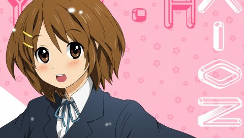 K-on, hirasawa yui, девушка, булавка, чудо