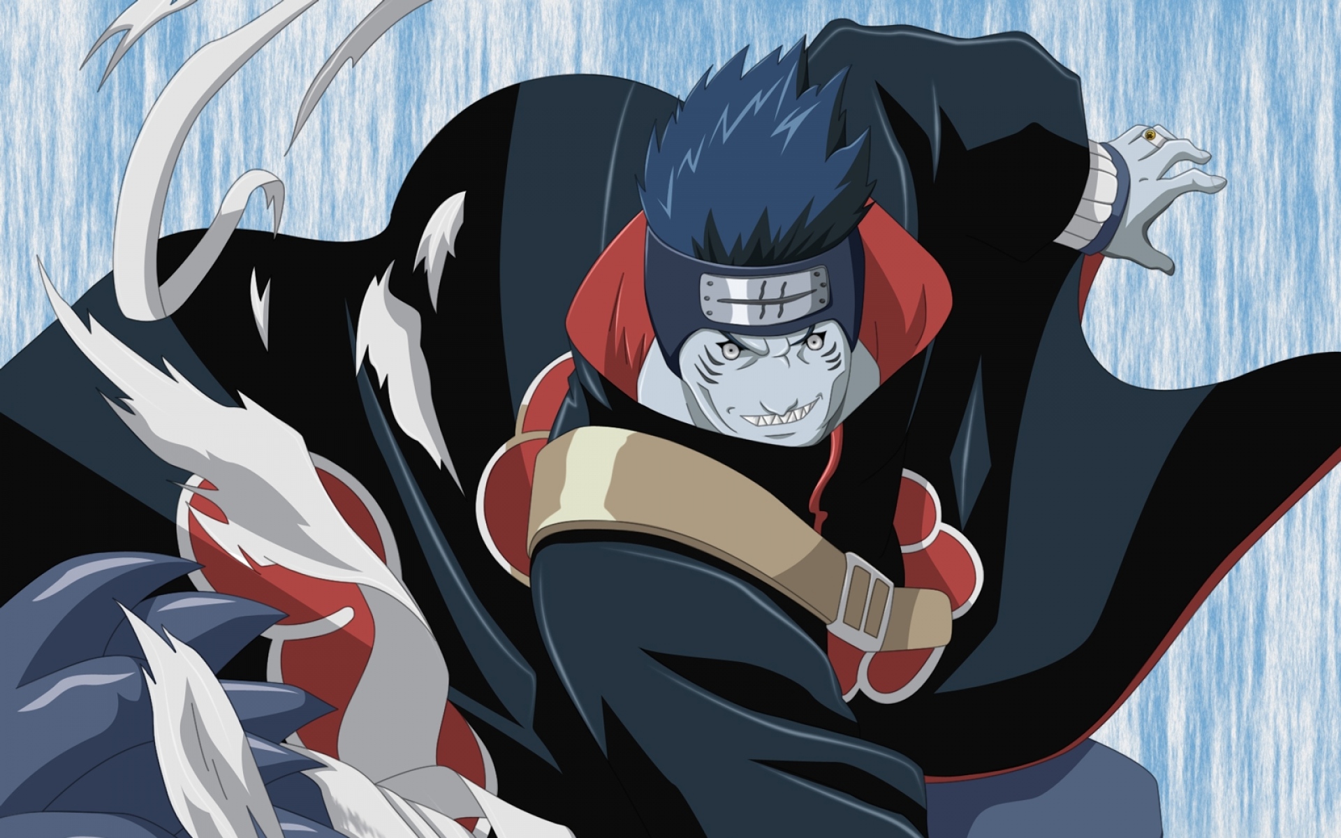 Картинки Daniloti, Наруто, hoshigaki kisame, человек, движение, удар фото и обои на рабочий стол