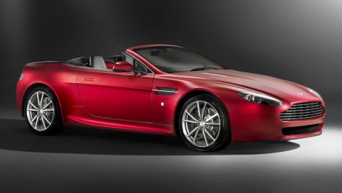 Aston martin, v8, vantage, 2008, красный, вид сбоку, стиль