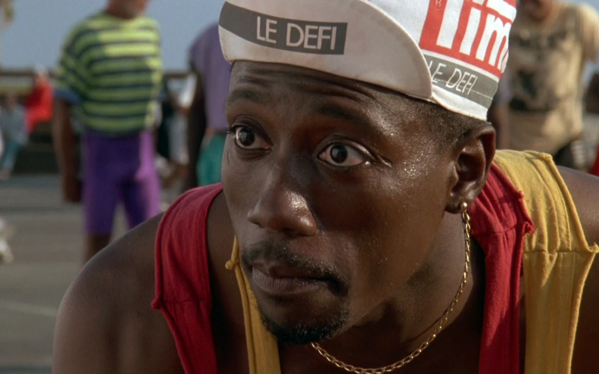 Картинки Wesley snipes, черный, выстрел, лицо, эмоция, колпачок фото и обои на рабочий стол