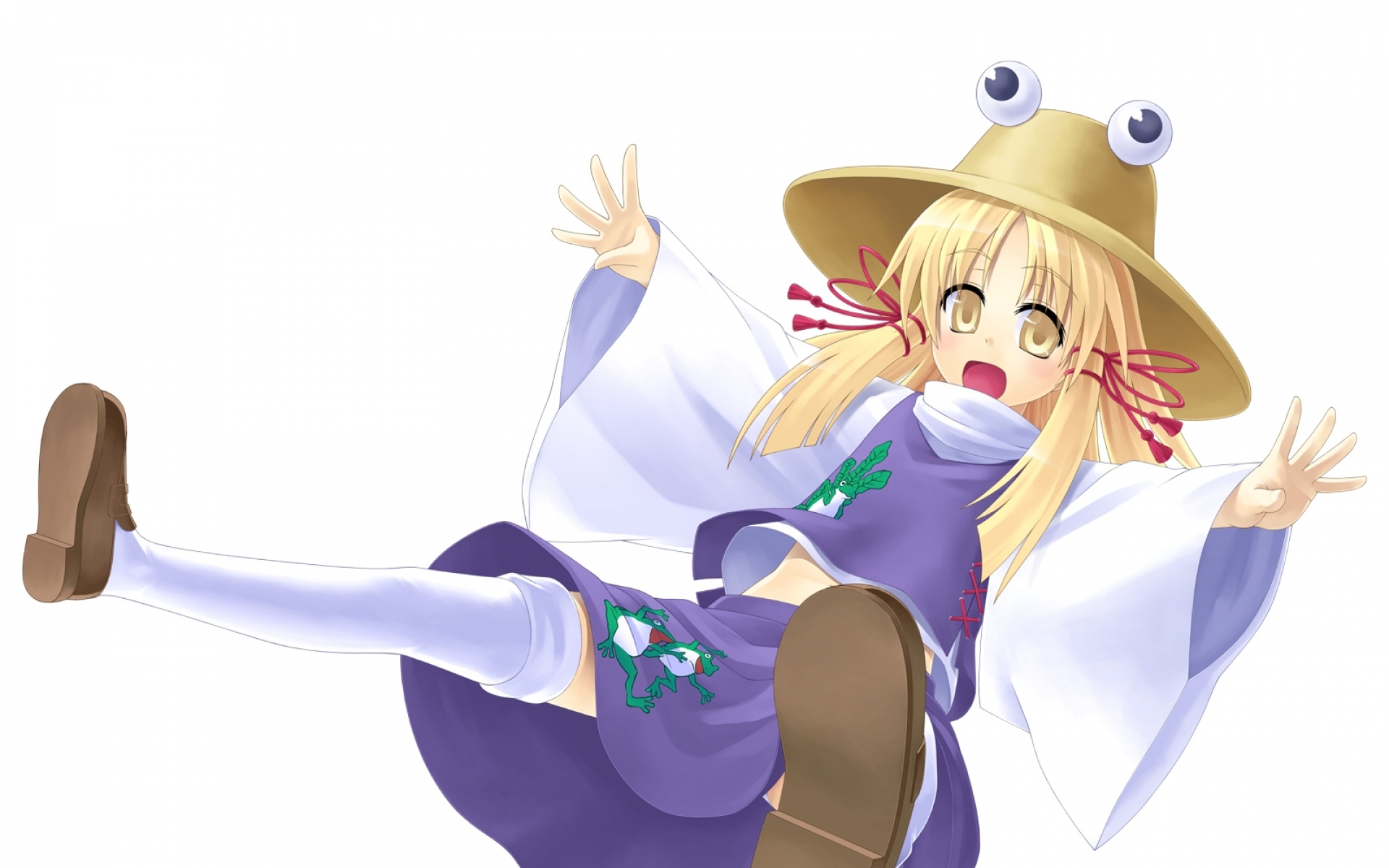 Картинки Seihou, moriya suwako, девушка, шляпа, осень фото и обои на рабочий стол