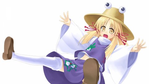 Seihou, moriya suwako, девушка, шляпа, осень