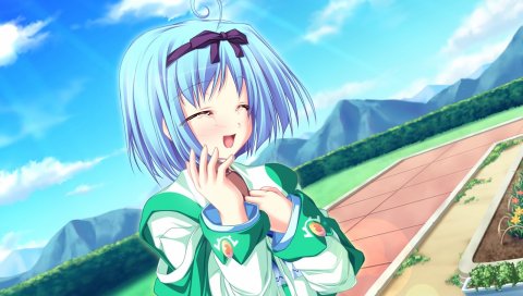 Tenmaso, magus tale, kujou yuuka, девушка, слезы, смех