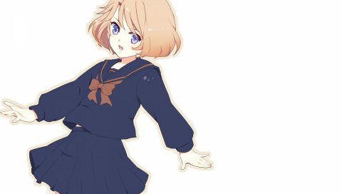 Cardfight vanguard, sendou emi, девушка, милый, улыбка, шаг