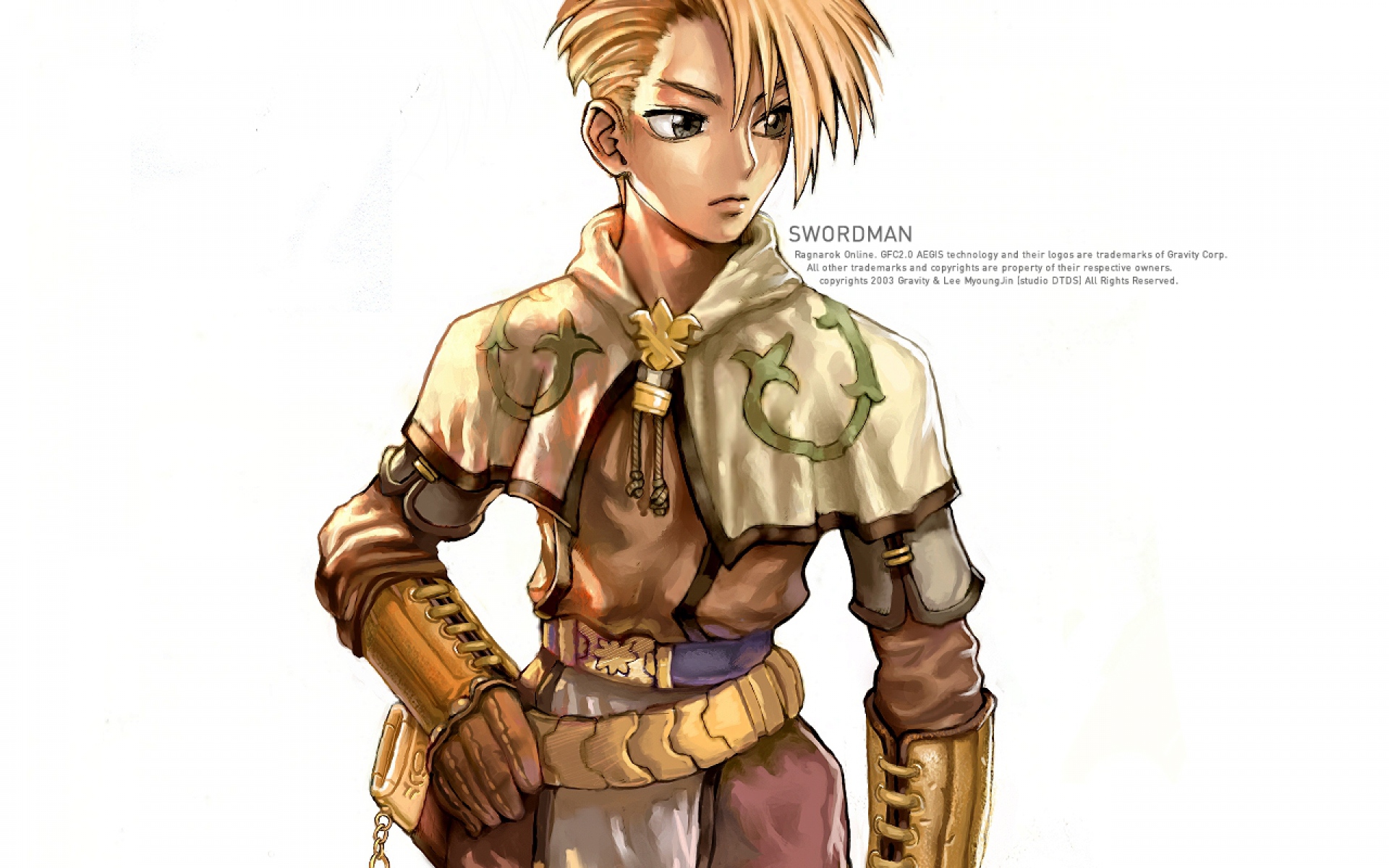 Картинки Ragnarok онлайн, swordman, парень, доспехи, меч фото и обои на рабочий стол