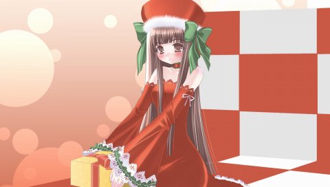 Meri kurisumasu, девушка, подарок