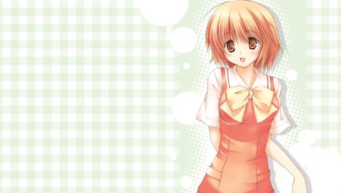 Kashimashi, hazumu, девушка, платье, улыбка, сладкий