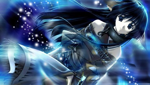 Utawarerumono, девушка, брюнетка, платье, космос