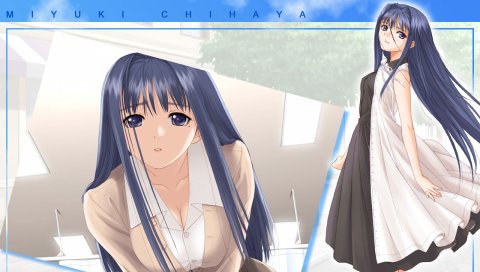 Taka tony, after, chihaya miyuki, девушка, брюнетка, платье
