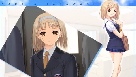 Taka tony, after, takawashi nagisa, девушка, блондин, милый, поза, взгляд