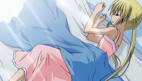 Hayate no gotoku, sanzenin nagi, девушка, блондинка, сон, одеяло