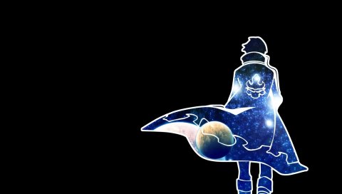 Tengen toppa gurren lagann, simon, boota, boy, cape, planet, step