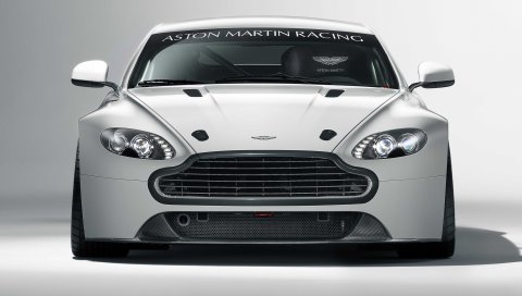 Aston martin, v8, vantage, 2010, белый, вид спереди, стиль, авто