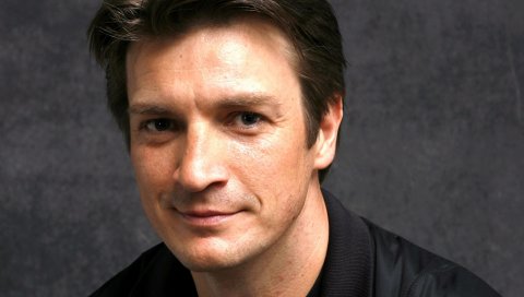 Nathan fillion, брюнетка, актер, лицо, улыбка