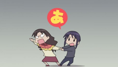 Azumanga daioh, tanizaki yukari, kurosawa minamo, аниме, ссоры, эмоции