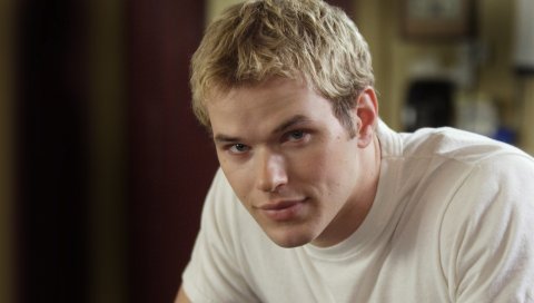 Kellan lutz, светлые волосы, рубашка, лицо, глаза