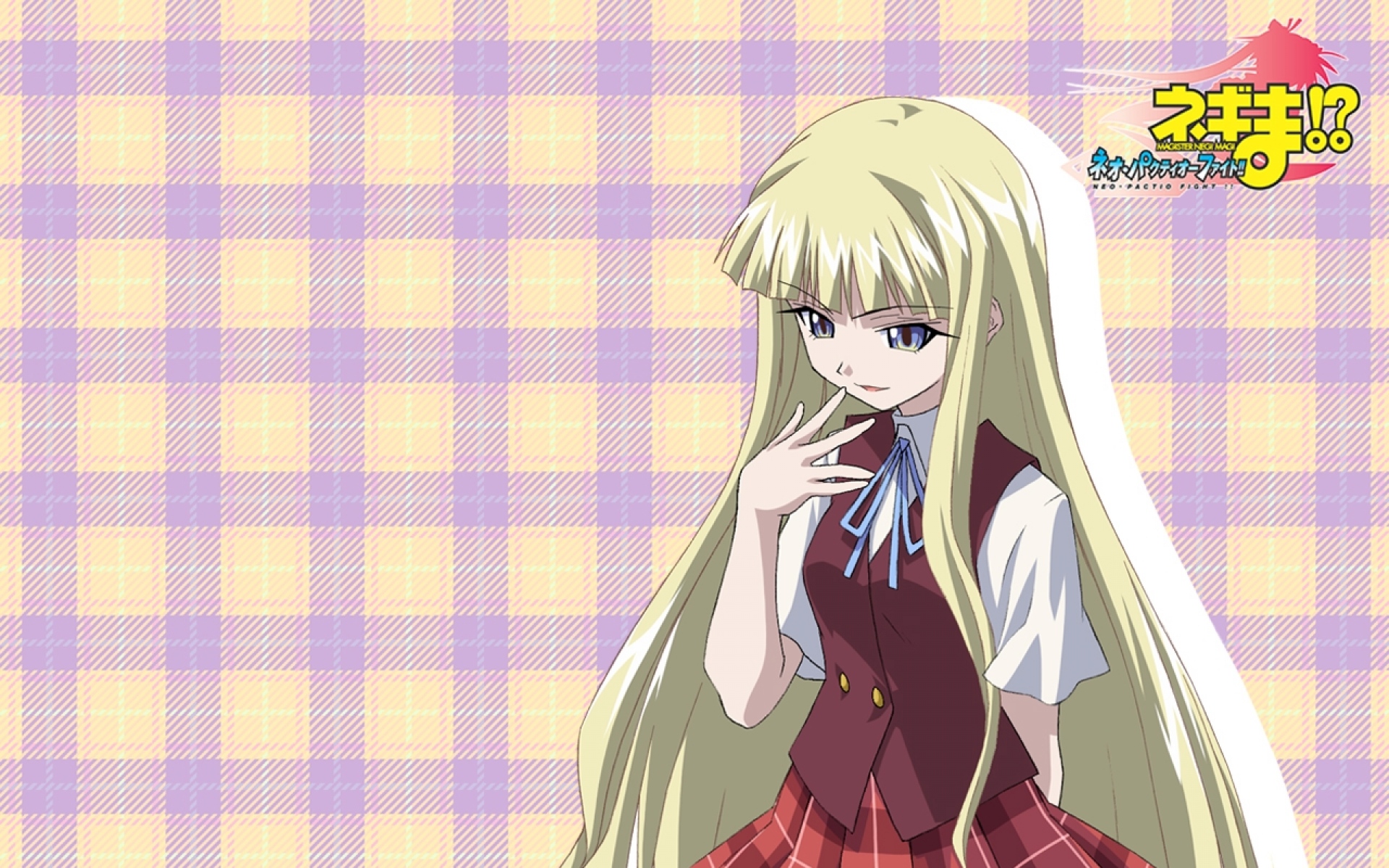 Картинки Mahou sensei negima, evangeline ak mcdowell, девушка, блондинка, юбка фото и обои на рабочий стол