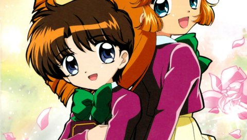 Kaitou святой хвост, haneoka meimi, mimori seira, девушка, радость