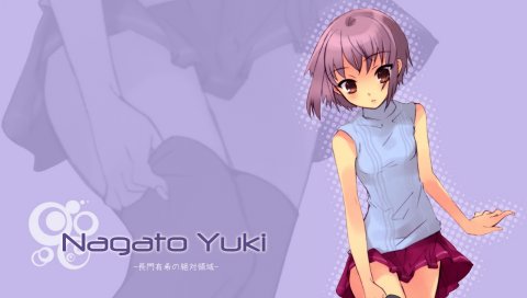 Itou noiji, suzumiya haruhi no yuutsu, nagato yuki, девушка, юбка, чулки