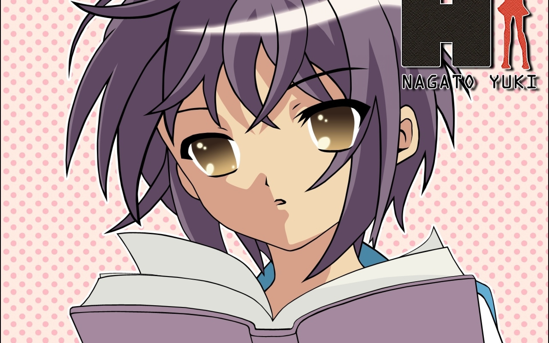 Картинки Suzumiya haruhi no yuutsu, nagato yuki, девушка, книга, лицо фото и обои на рабочий стол