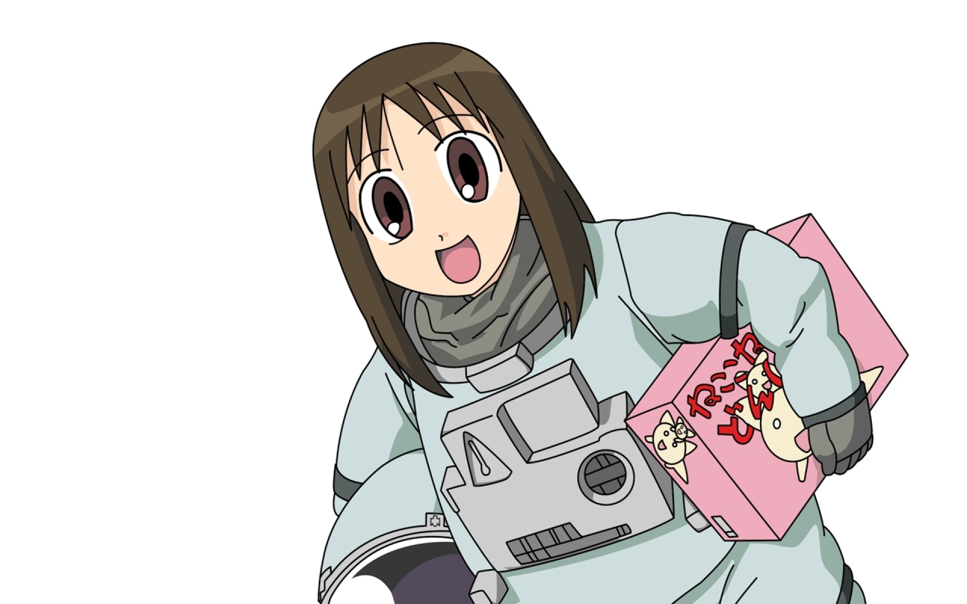Картинки Azumanga daioh, kasuga ayumu, девушка, астронавт, восторг, шлем фото и обои на рабочий стол