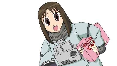 Azumanga daioh, kasuga ayumu, девушка, астронавт, восторг, шлем