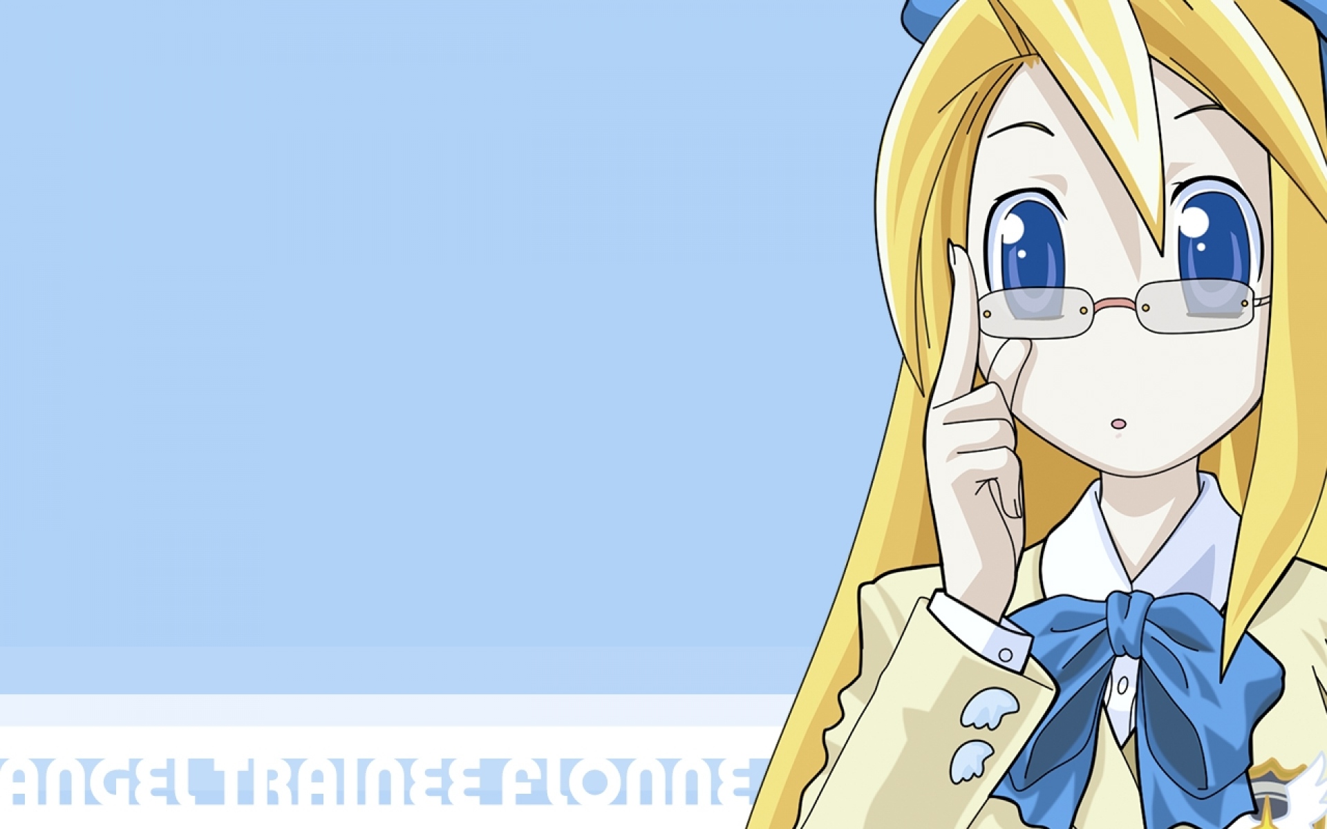 Картинки Disgaea, flonne, девушка, блондинка, очки фото и обои на рабочий стол