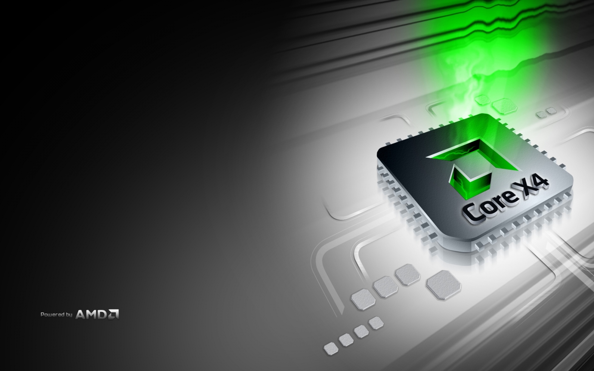 Картинки Процессор, процессор, amd, зеленый, белый, светлый фото и обои на рабочий стол
