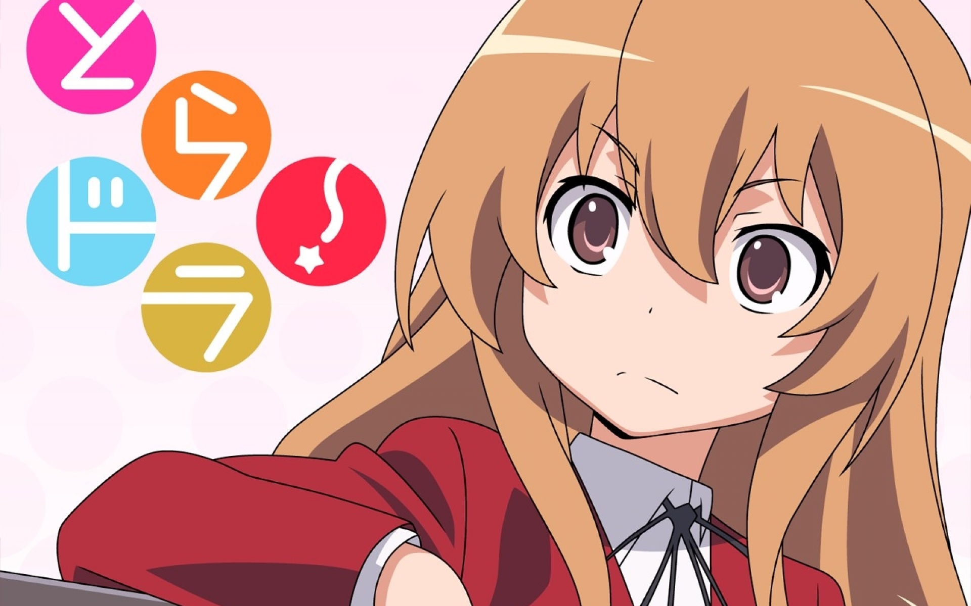 Картинки Toradora, aisaka taiga, girl, bangs, look фото и обои на рабочий стол