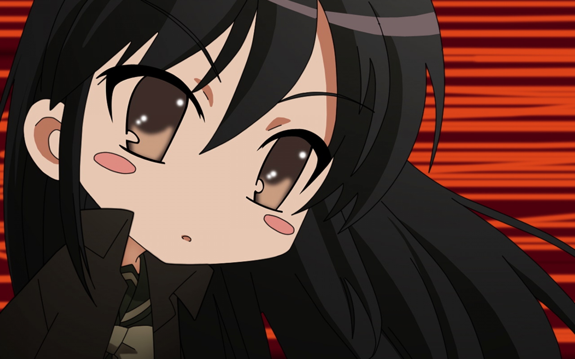 Картинки Shakugan no shana, shana, shana tan, девушка, брюнетка, челки, крупный план фото и обои на рабочий стол
